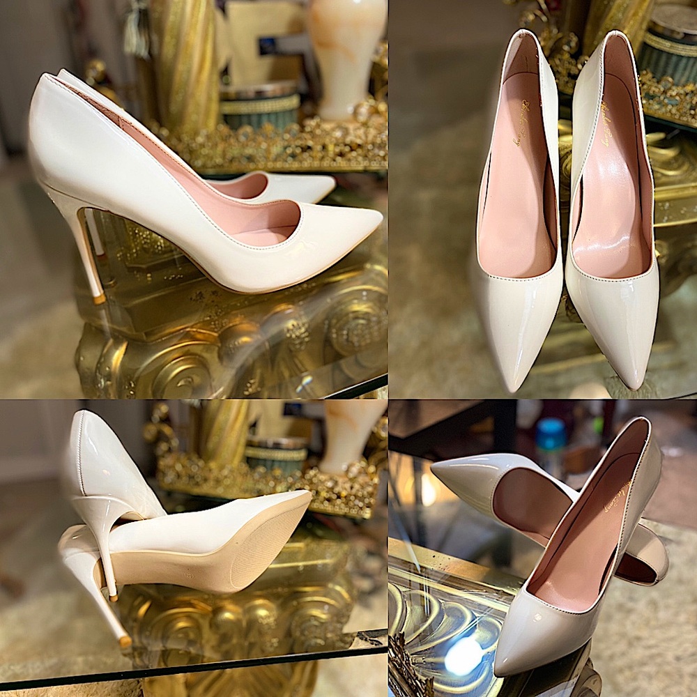 Elisabet Lang gorgeous white heel never been worn it looks amazing Any occasion